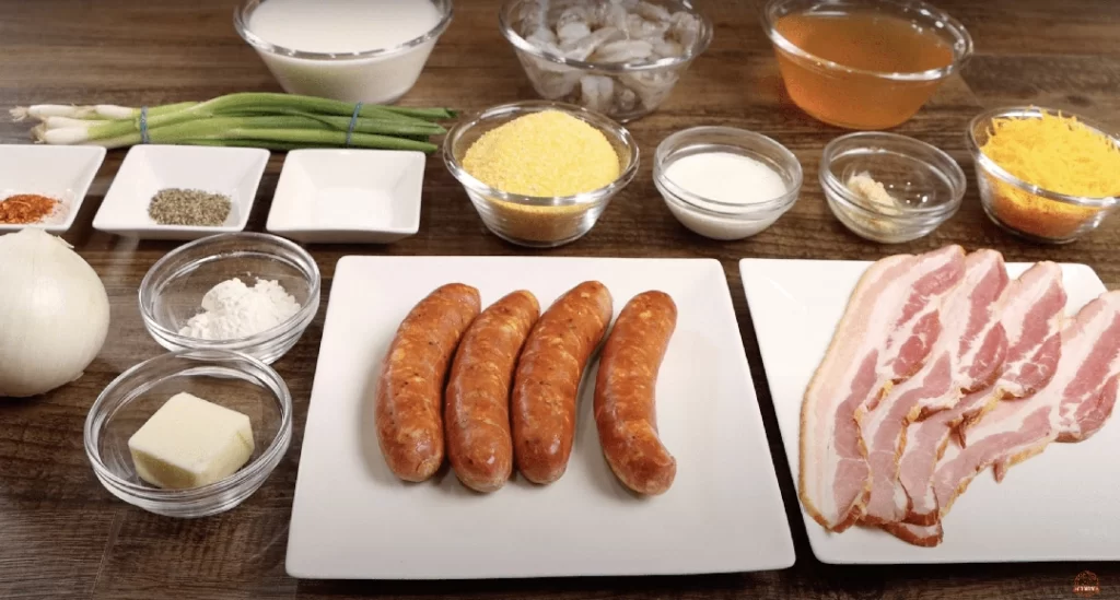 Southern Shrimp and Grits Ingredients