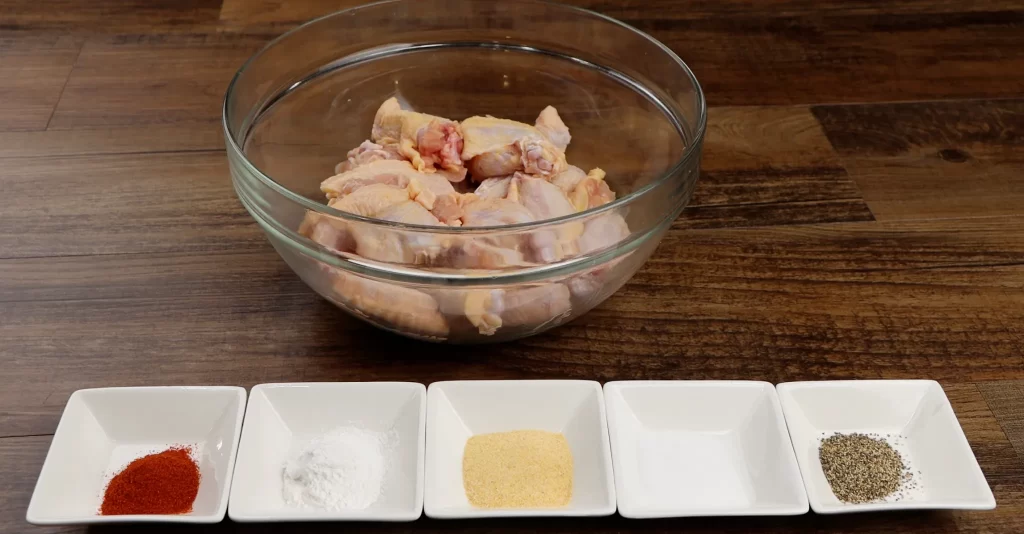 Ingredients for Air fryer wings