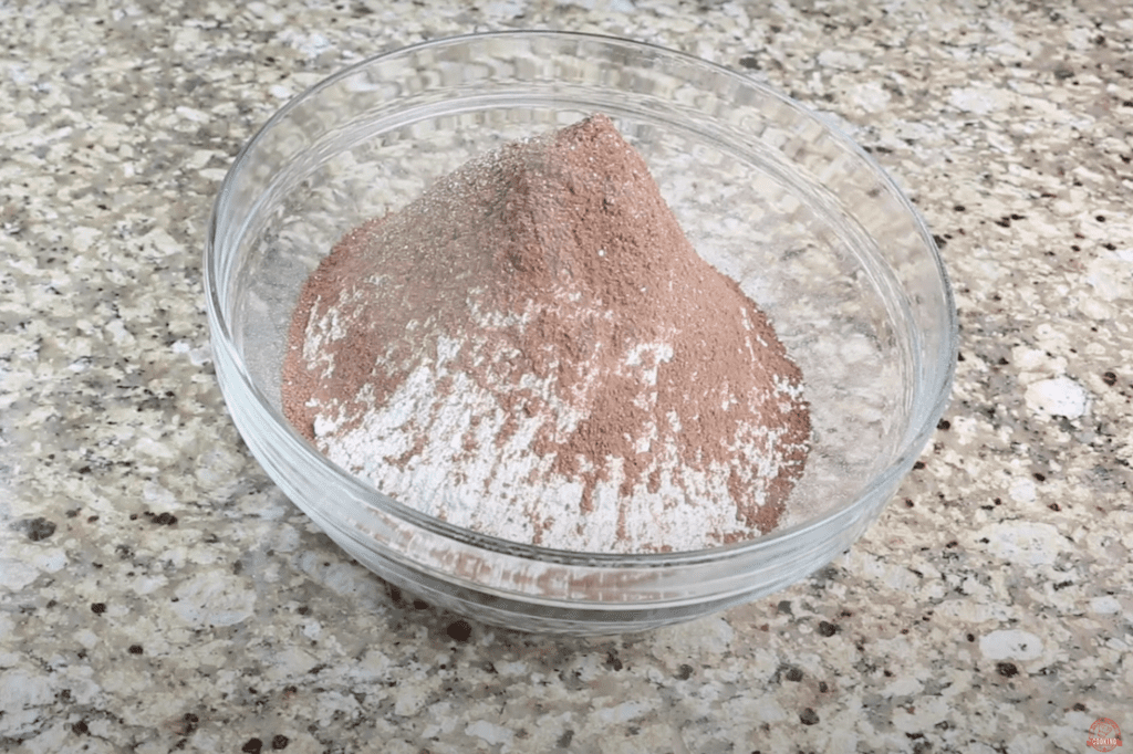 Dry Ingredients for Red Velvet Cake