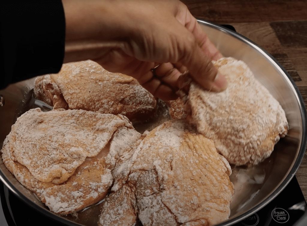 frying chicken