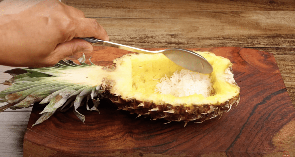 Pineapple Bowl for Teriyaki Chicken