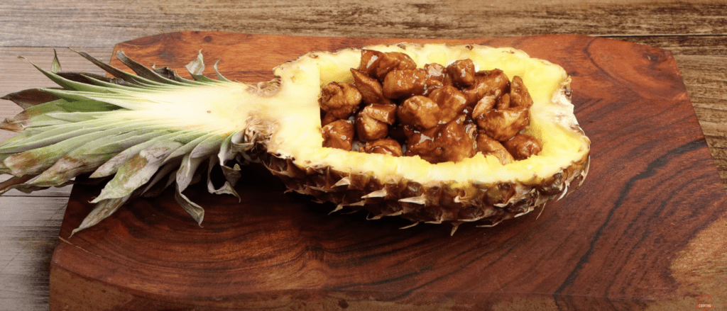 Pineapple Bowl for Teriyaki Chicken