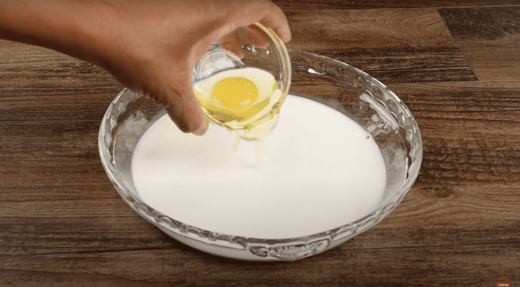 milk and egg for egg wash