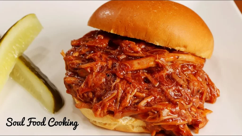 Pulled pork sandwich for game day