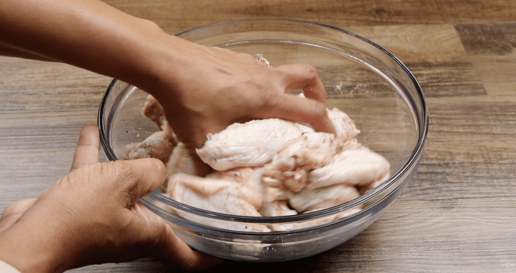 Seasoning Chicken for Buffalo Chicken Wings