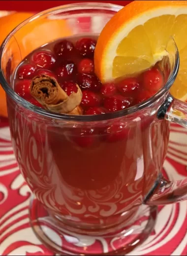 Cranberry apple cider drink recipe