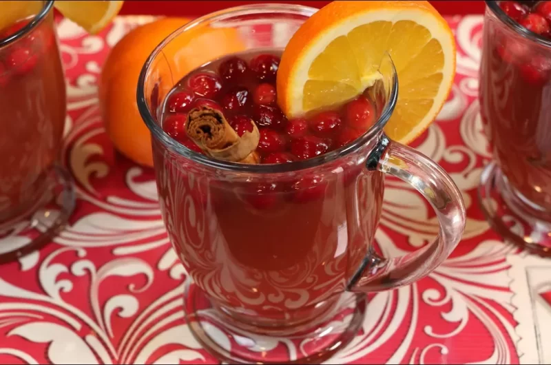 Cranberry apple cider drink recipe