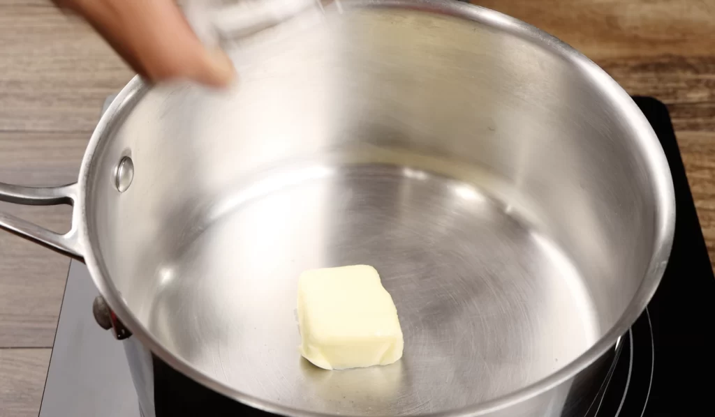 melting the butter