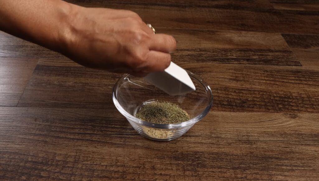 making the seasoning blend