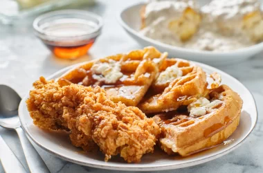 chicken and waffles