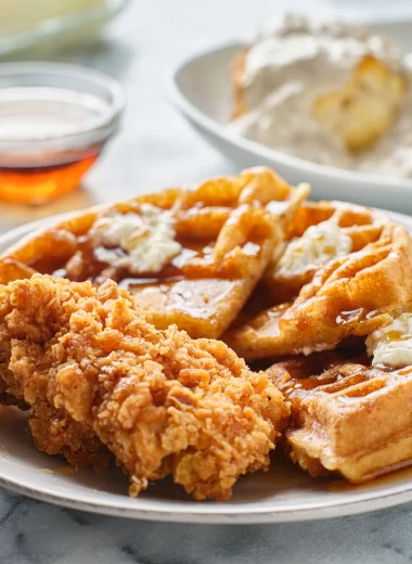 chicken and waffles