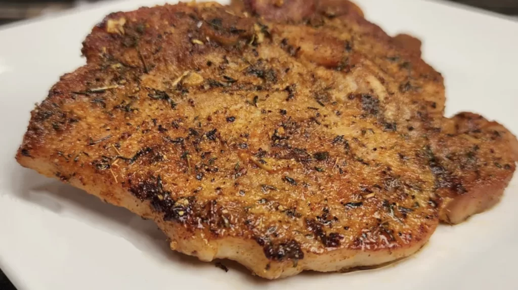 garlic butter pork chop