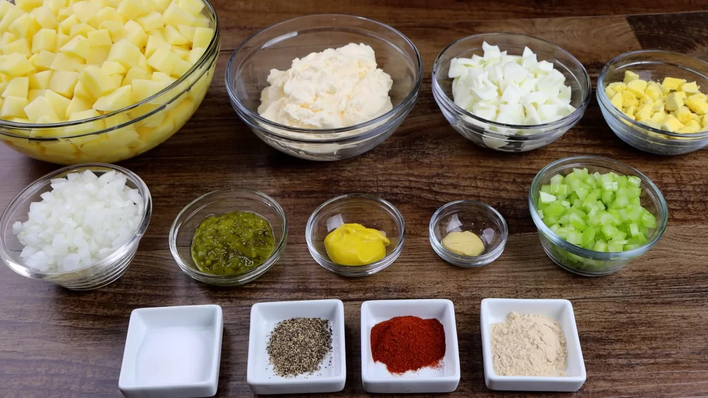 ingredients for potato salad recipe
