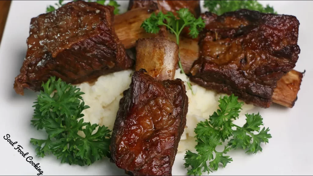 Beer braised beef short ribs