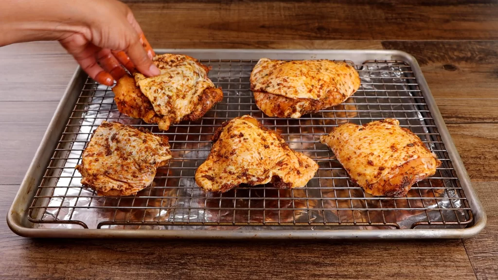 crispy oven baked chicken thighs