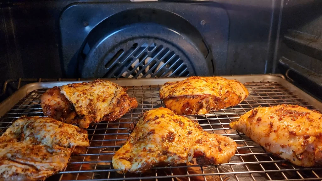 crispy oven baked chicken thighs