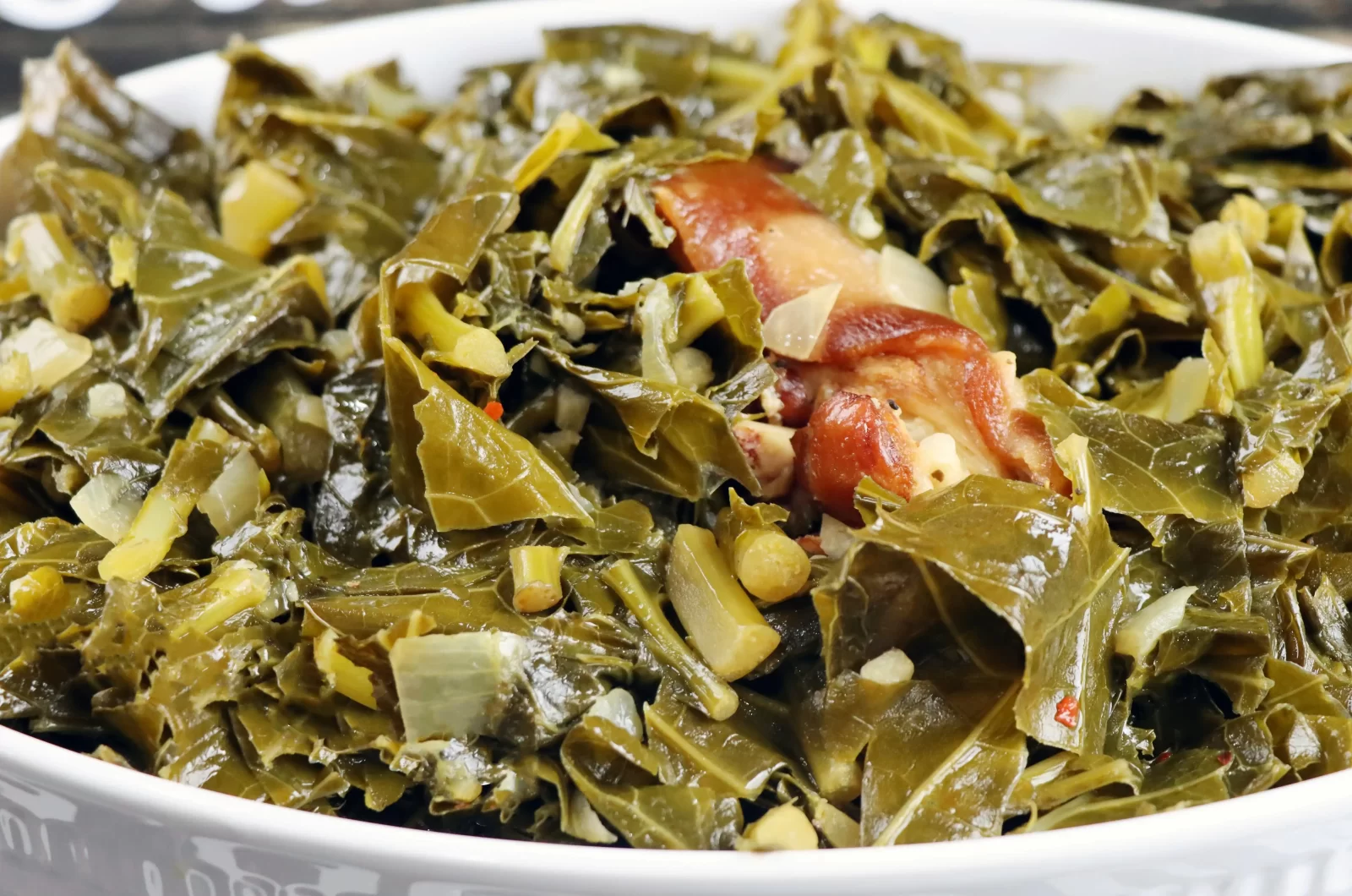 Collard Greens with Ham Hocks 