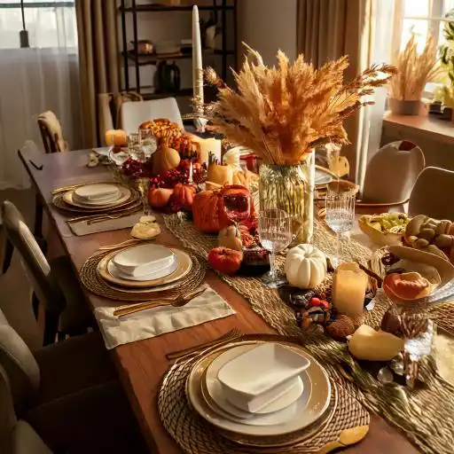 Thanksgiving table setting