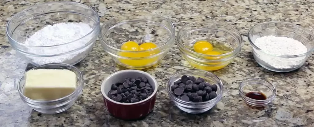 Ingredients for Chocolate Lava Cake