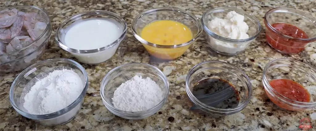 Ingredients for Bang Bang Shrimp